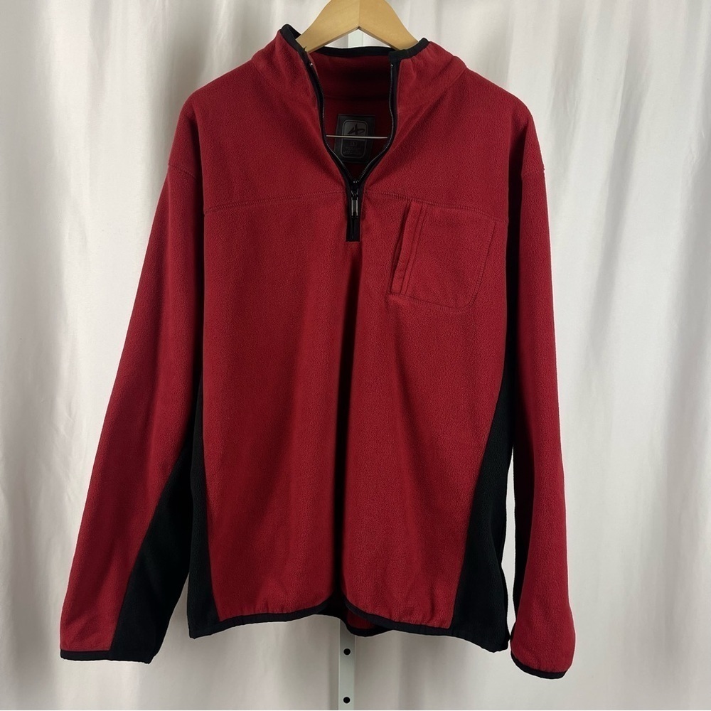 Athletech Large Fleece Thick Warm Zip Jacket Soft Fall Winter Outdoor Camping